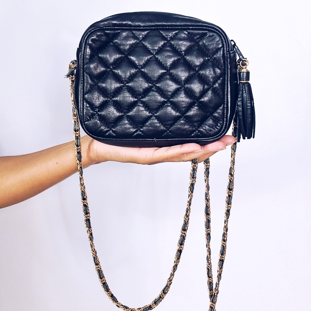 Leather Quilted Mini Bag - Picture 2 of 15